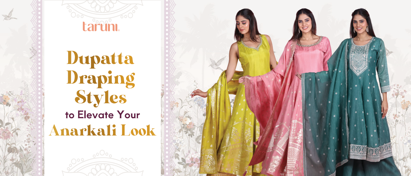 Unique Ways to Style Dupattas with Anarkali Suits