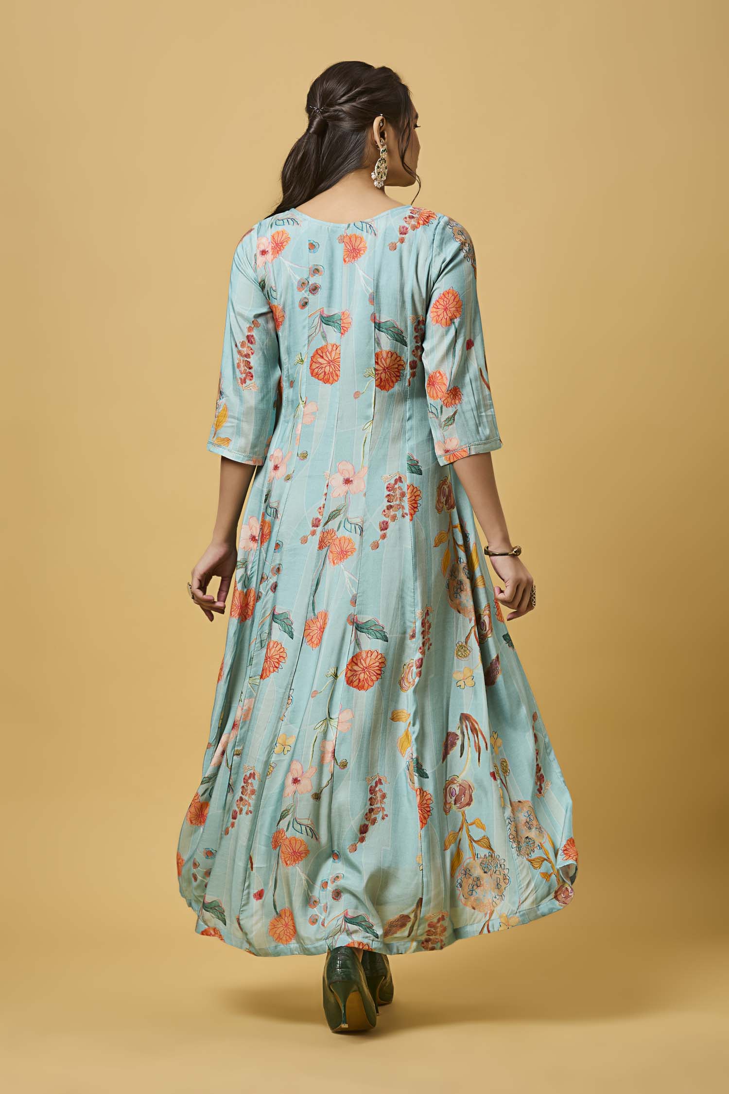 Light Blue Modal Long Dress
