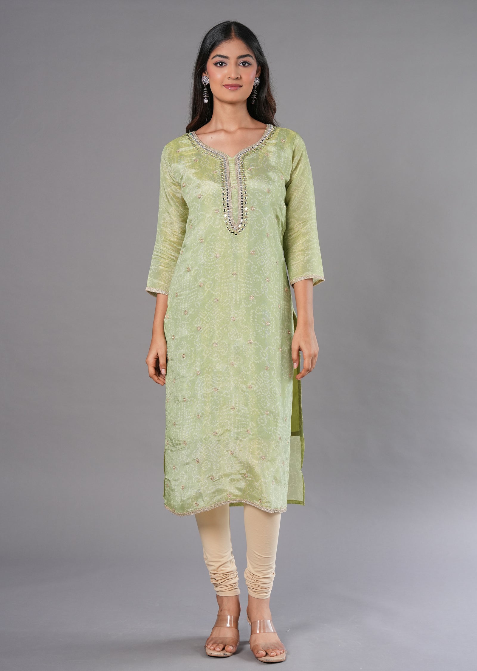 Mehendi Green Tissue Straight Cut