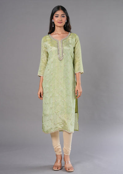 Mehendi Green Tissue Straight Cut