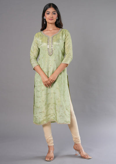 Mehendi Green Tissue Straight Cut