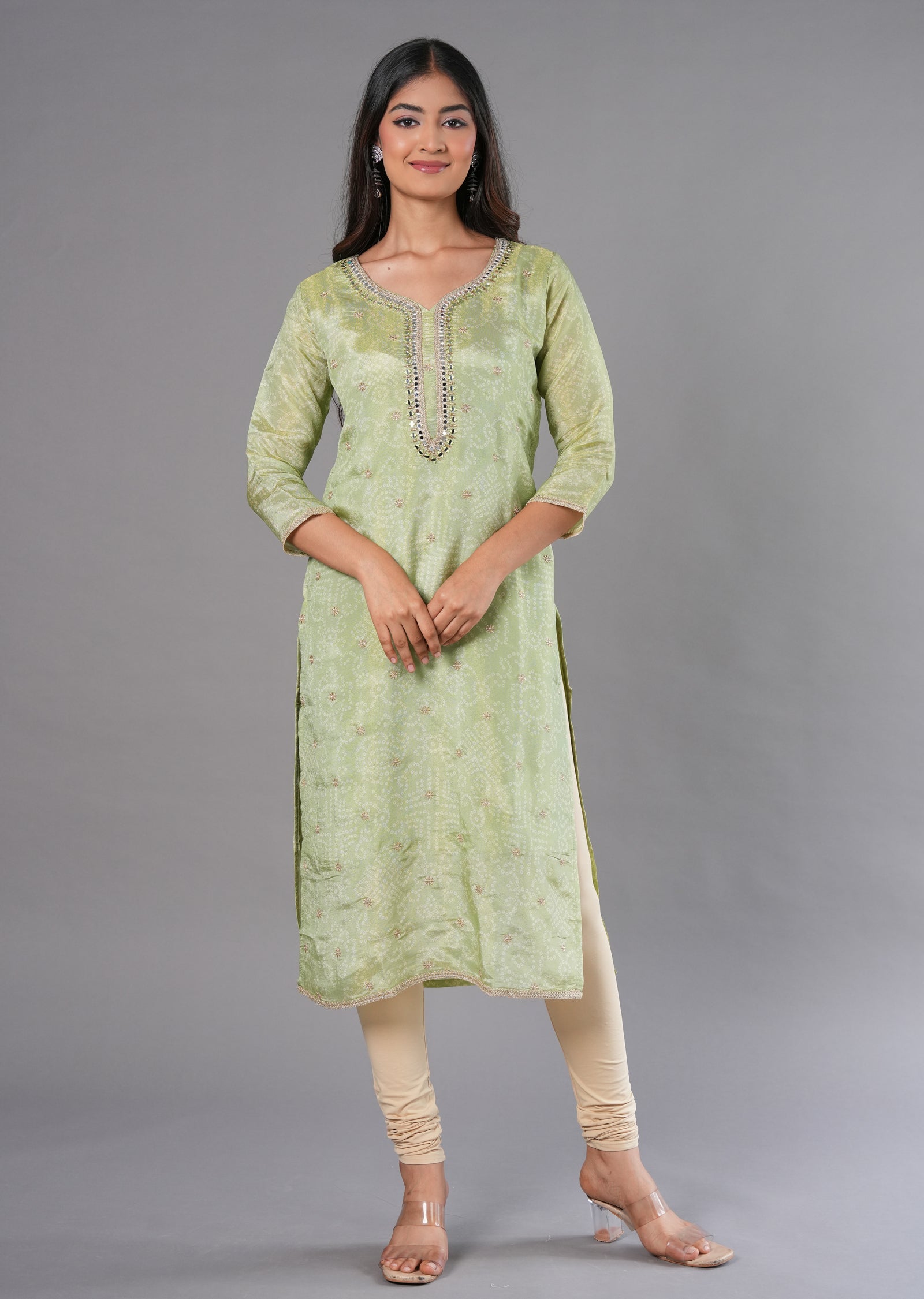 Mehendi Green Tissue Straight Cut