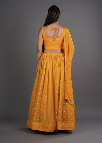 Yellow Silk Lehenga