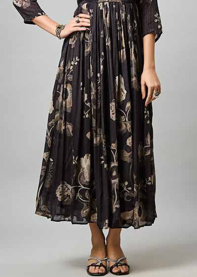 Black Chinnon Long Dress