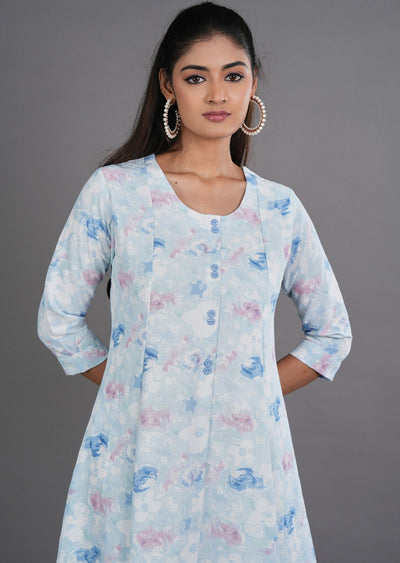 Light Blue Midi Dress