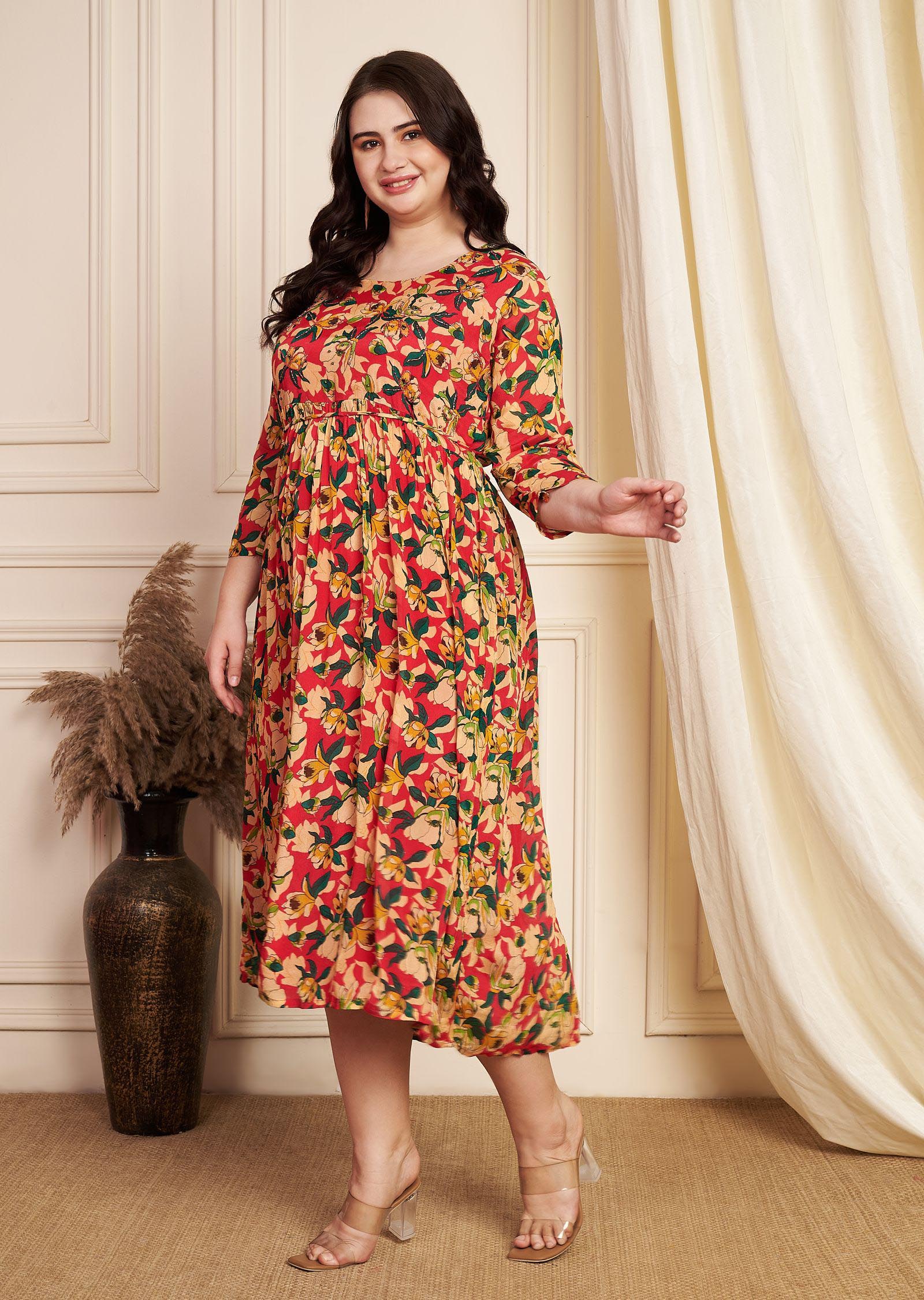 Rani Pink Chinnon Midi Dress