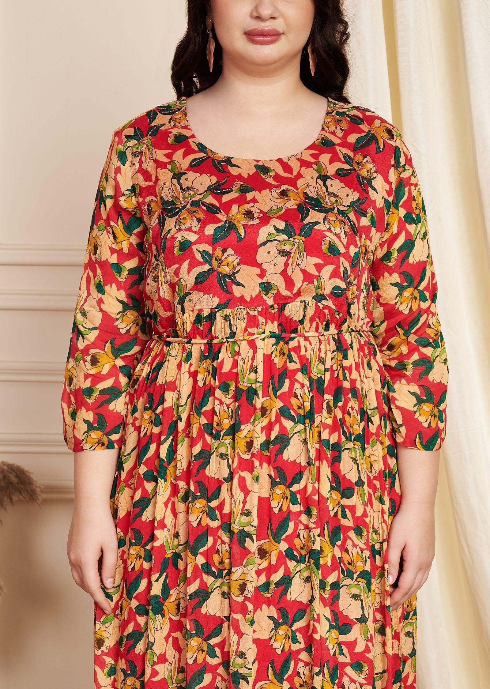 Rani Pink Chinnon Midi Dress