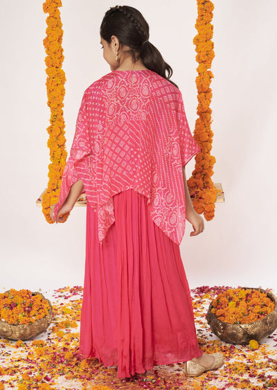 Rani Pink Chinnon Gharara Set