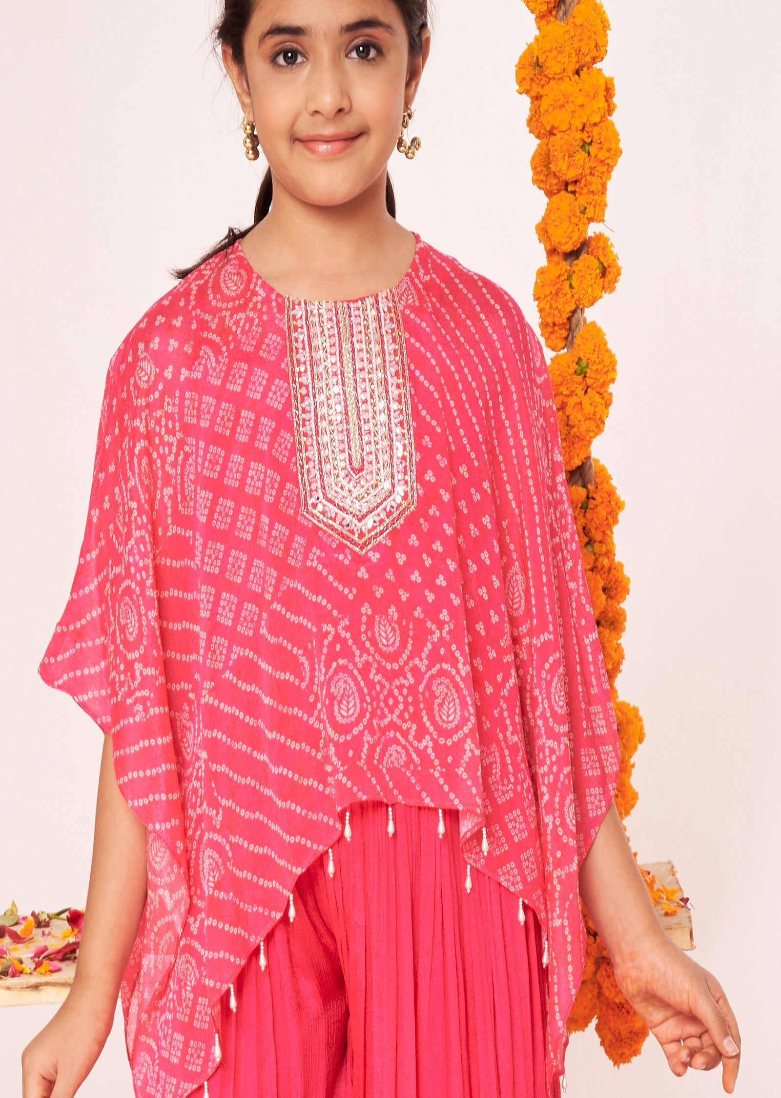Rani Pink Chinnon Gharara Set