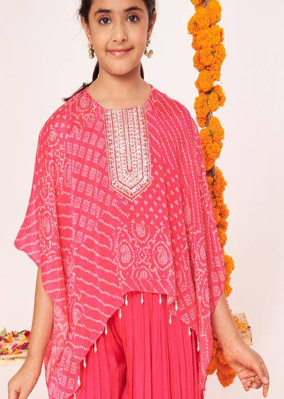 Rani Pink Chinnon Gharara Set