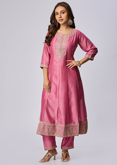 Pink Anarkali Suit