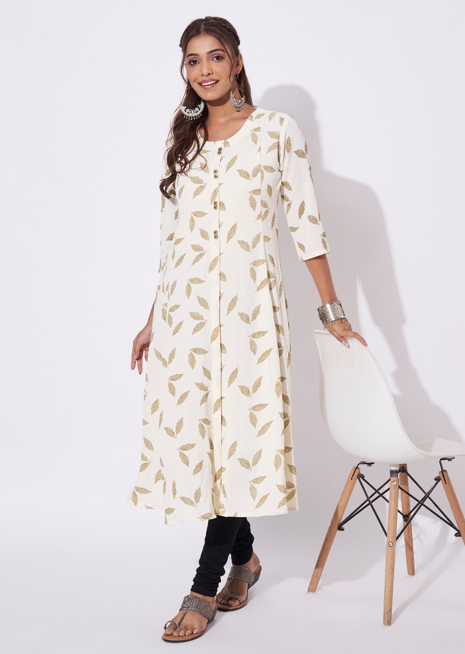 Mehendi Green Midi Dress