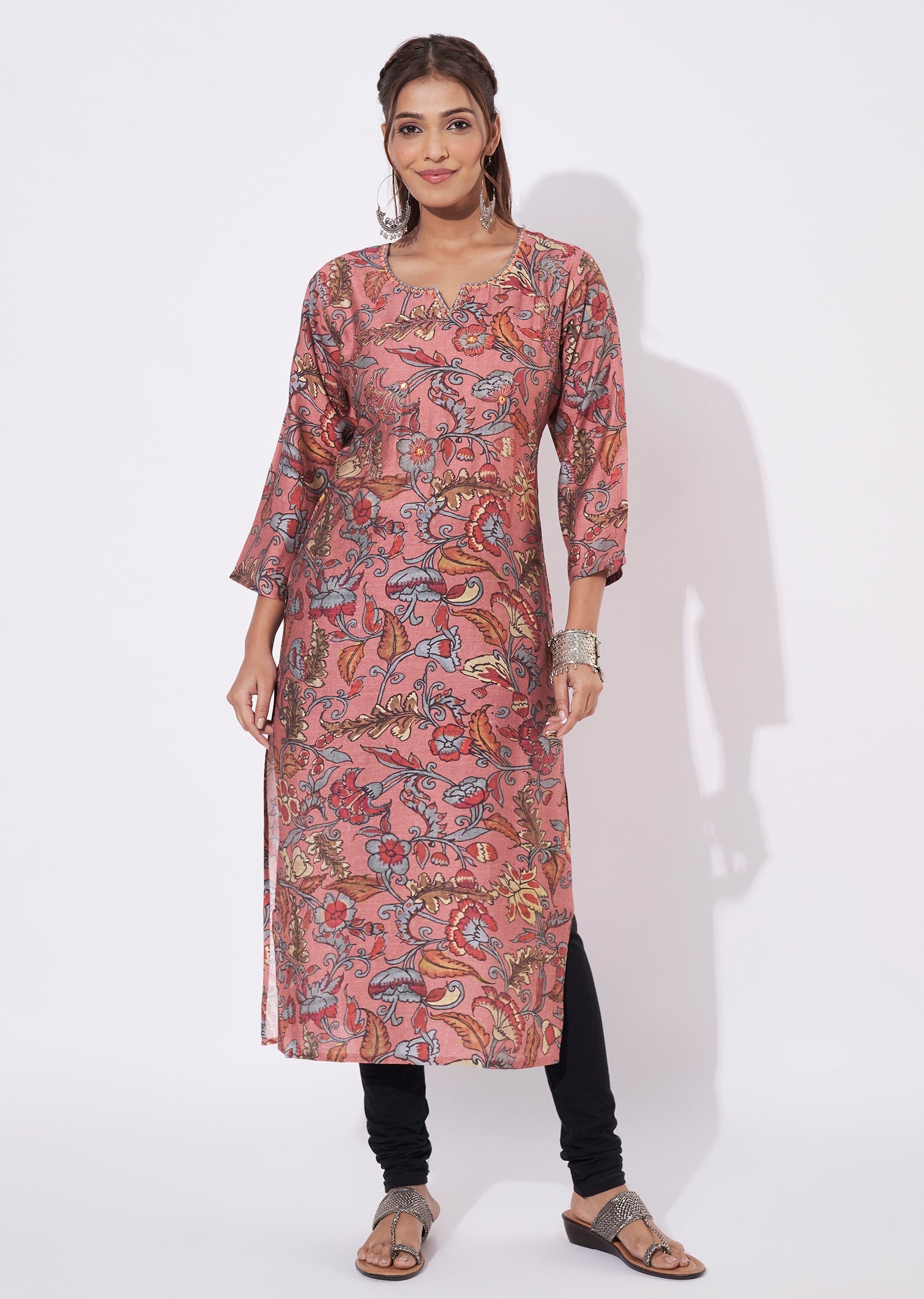 Dark Pink Gold Straight Cut