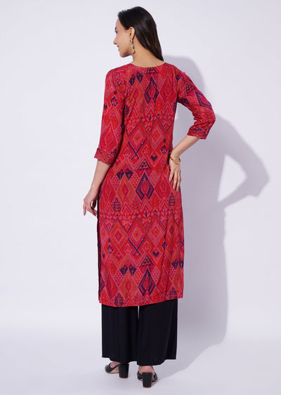 Rani Pink Muslin Straight Cut Top