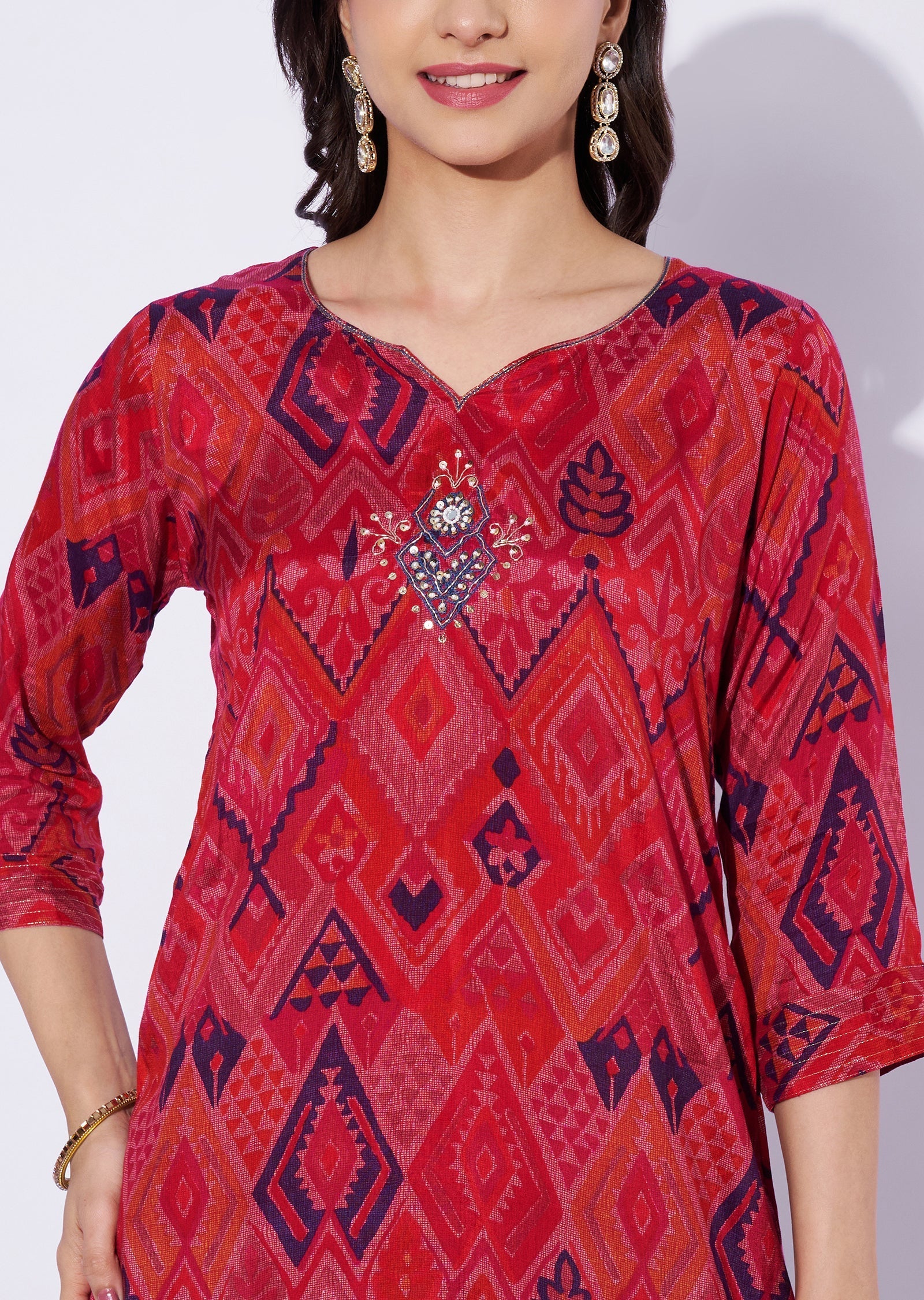 Rani Pink Muslin Straight Cut Top