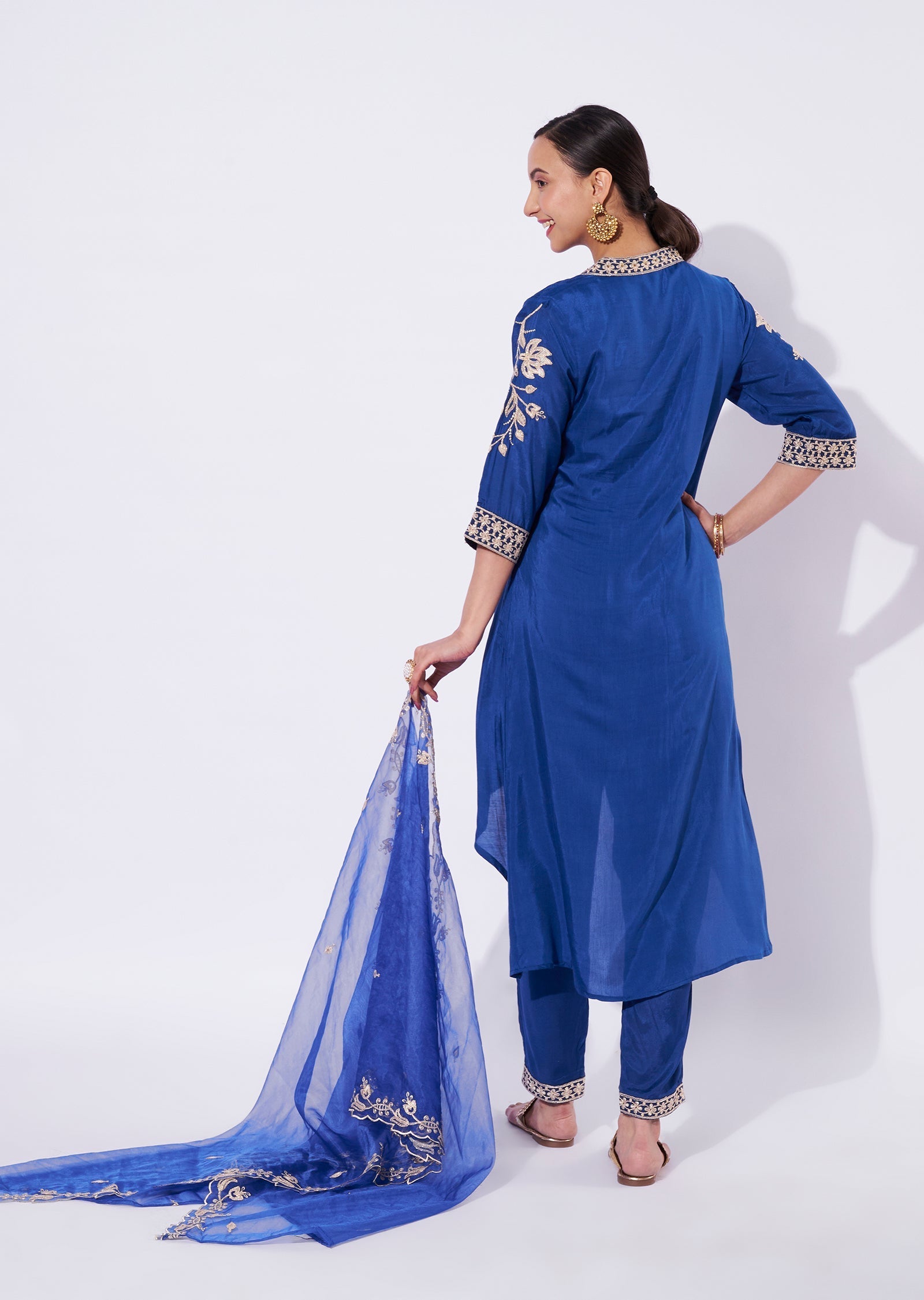 Ink Blue Kurti Set
