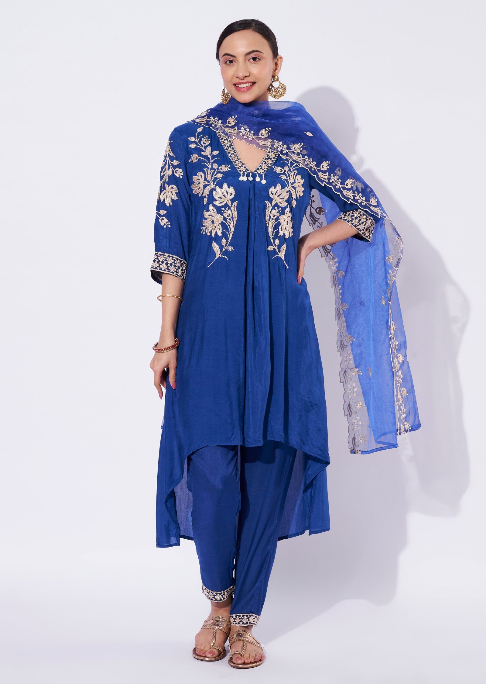 Ink Blue Kurti Set