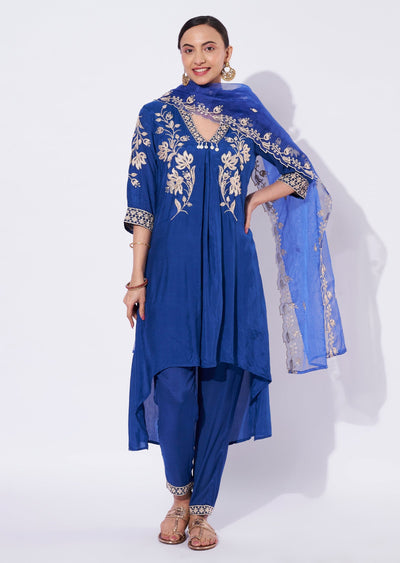 Ink Blue Kurti Set