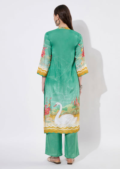 Green Straight cut set