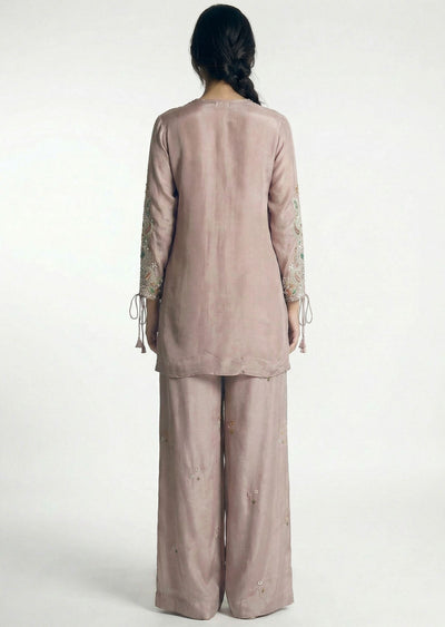 Mauve Brown Embellished Co-Ord