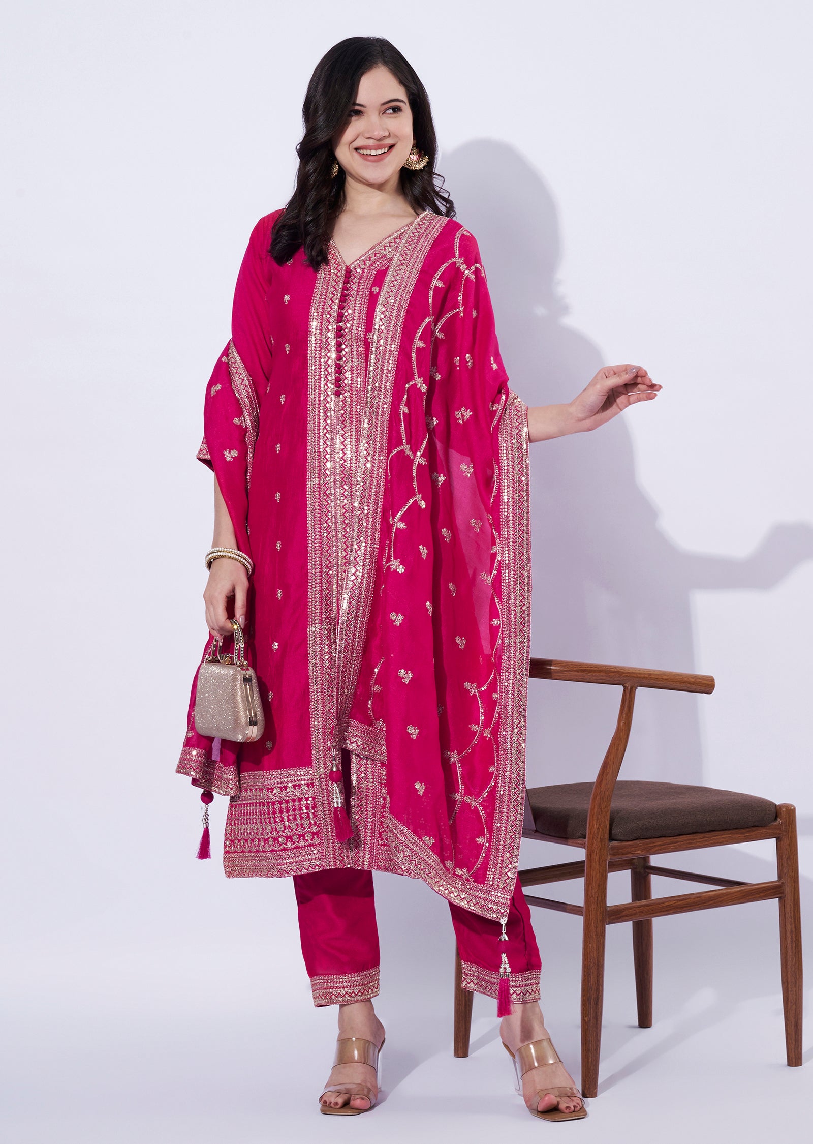 Rani Pink Straight Cut Suit