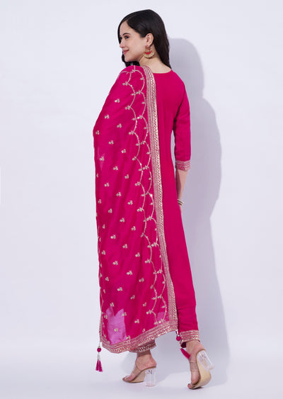 Rani Pink Straight Cut Suit