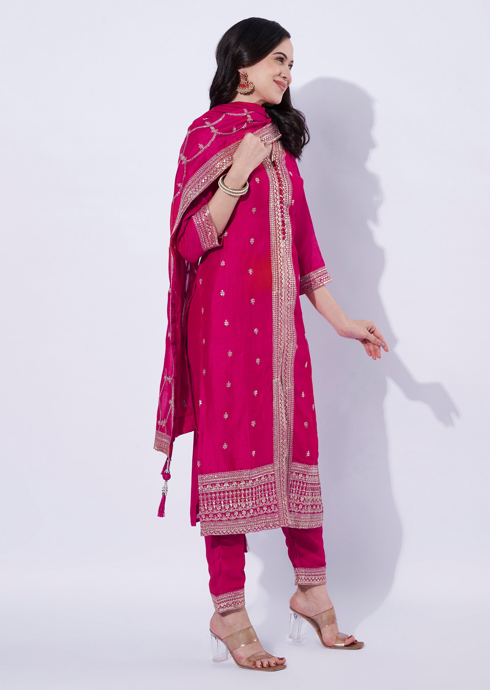 Rani Pink Straight Cut Suit