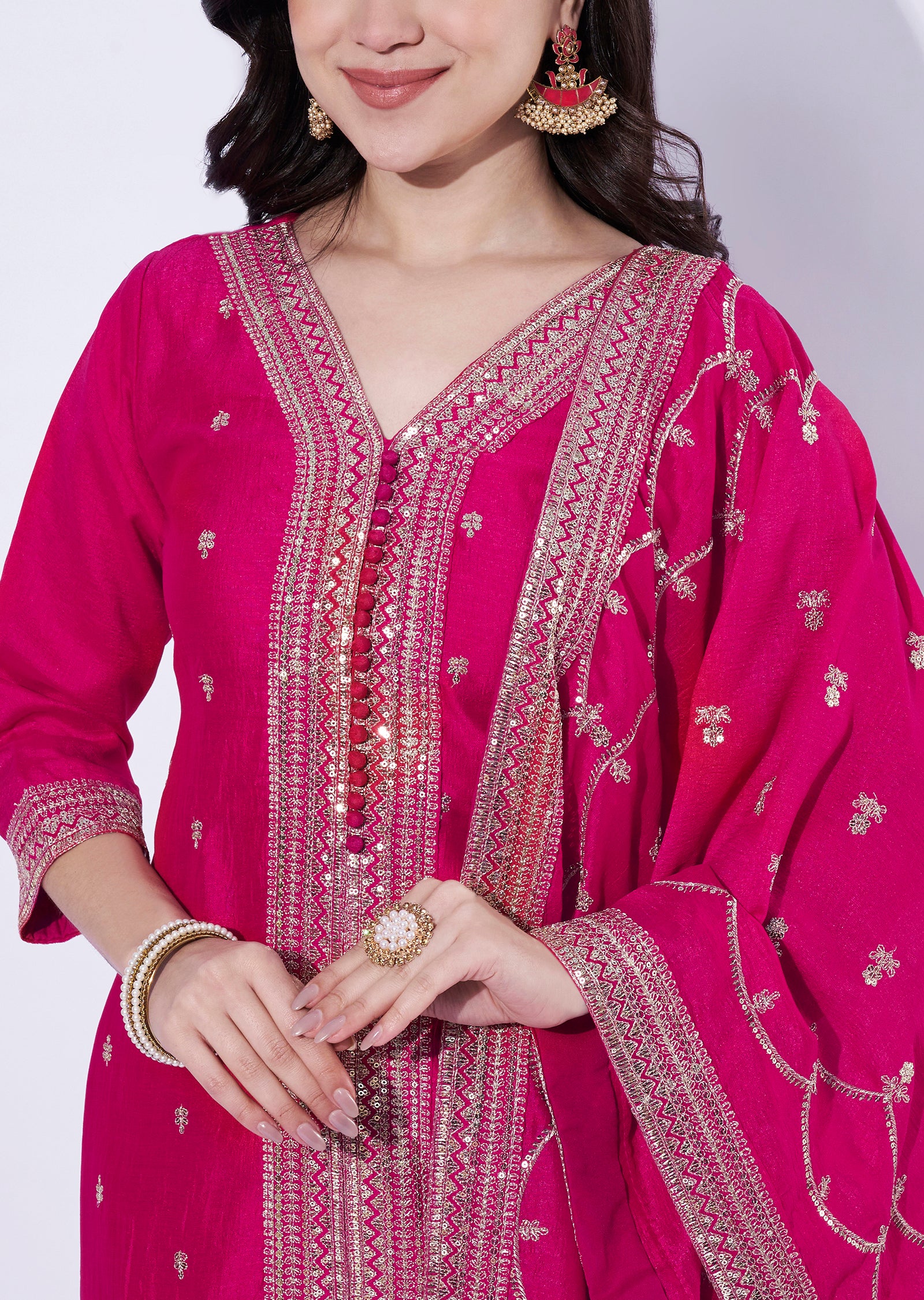 Rani Pink Straight Cut Suit