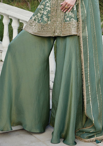 Dusty Green Sharara Set