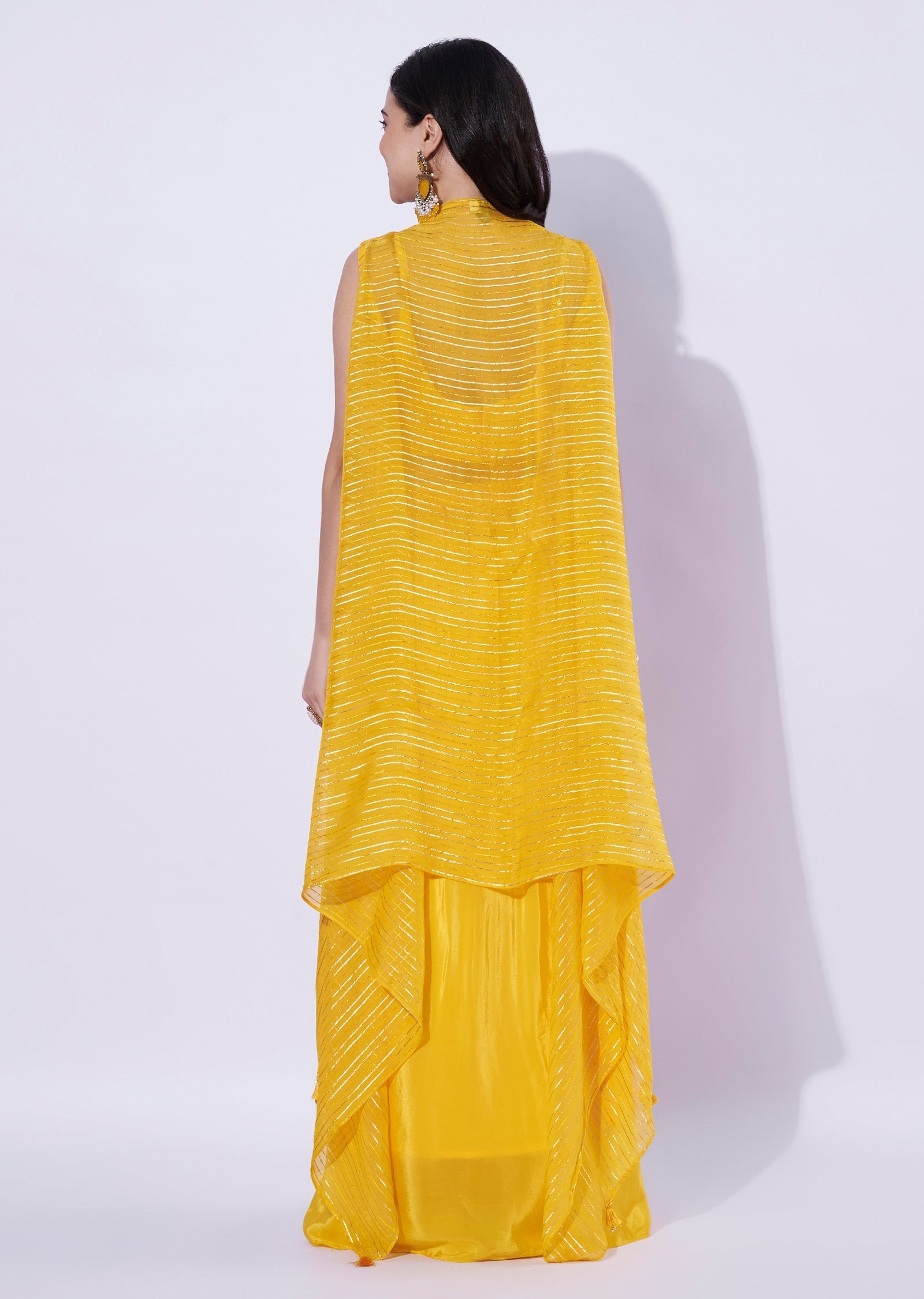 Pink Chinnon Indowestern Set