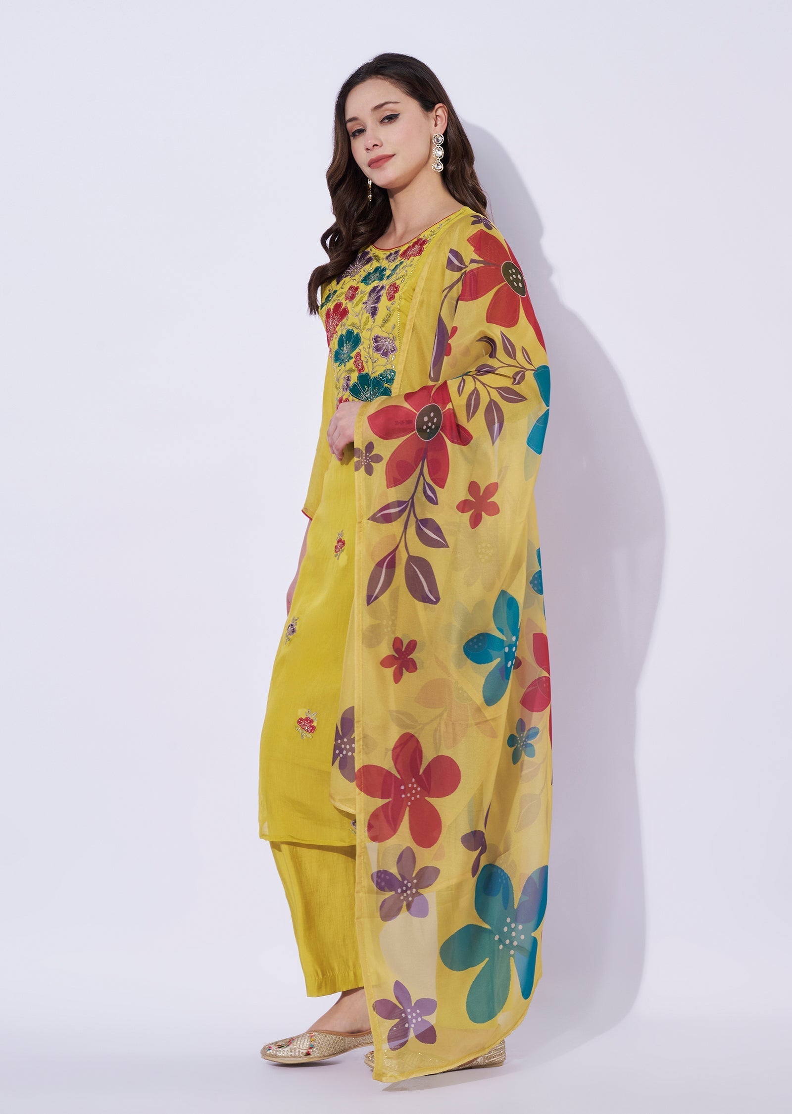 Green Silk Straight Cut Suit