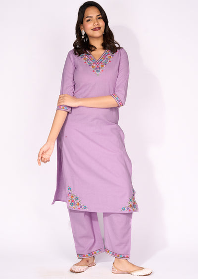 Lavender Cotton Straight cut set
