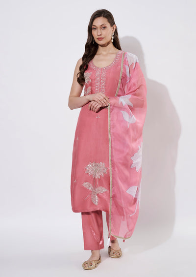 Light Pink Straight cut suit