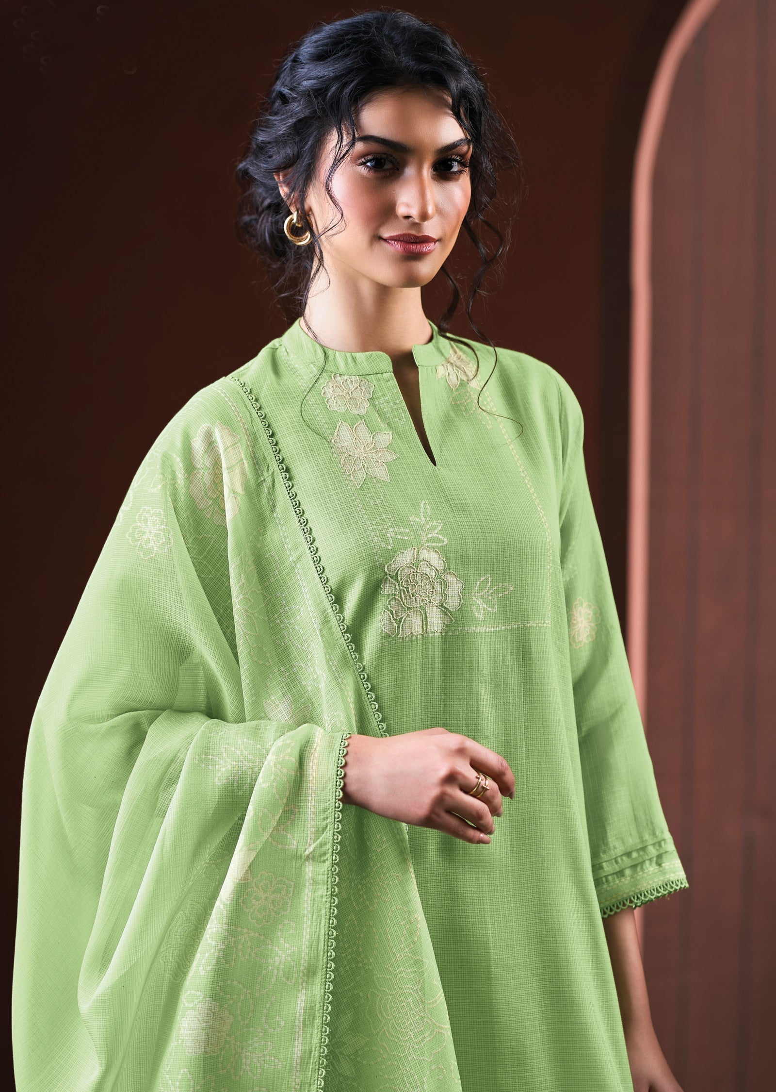 Green Kota Straight cut Suit