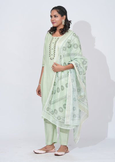 Green Gold Straight cut Suit
