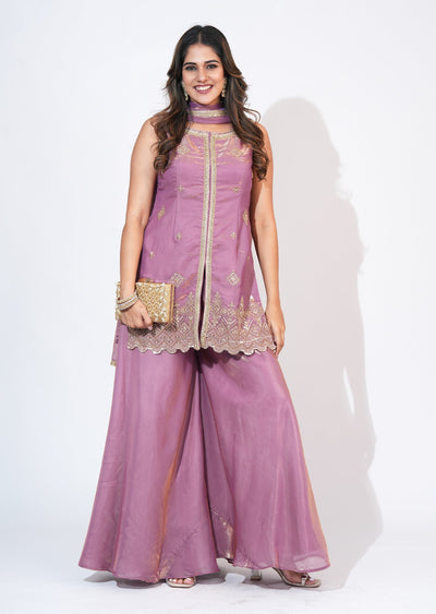 Lavender Sharara Set
