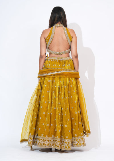 Mustard Lehenga Set