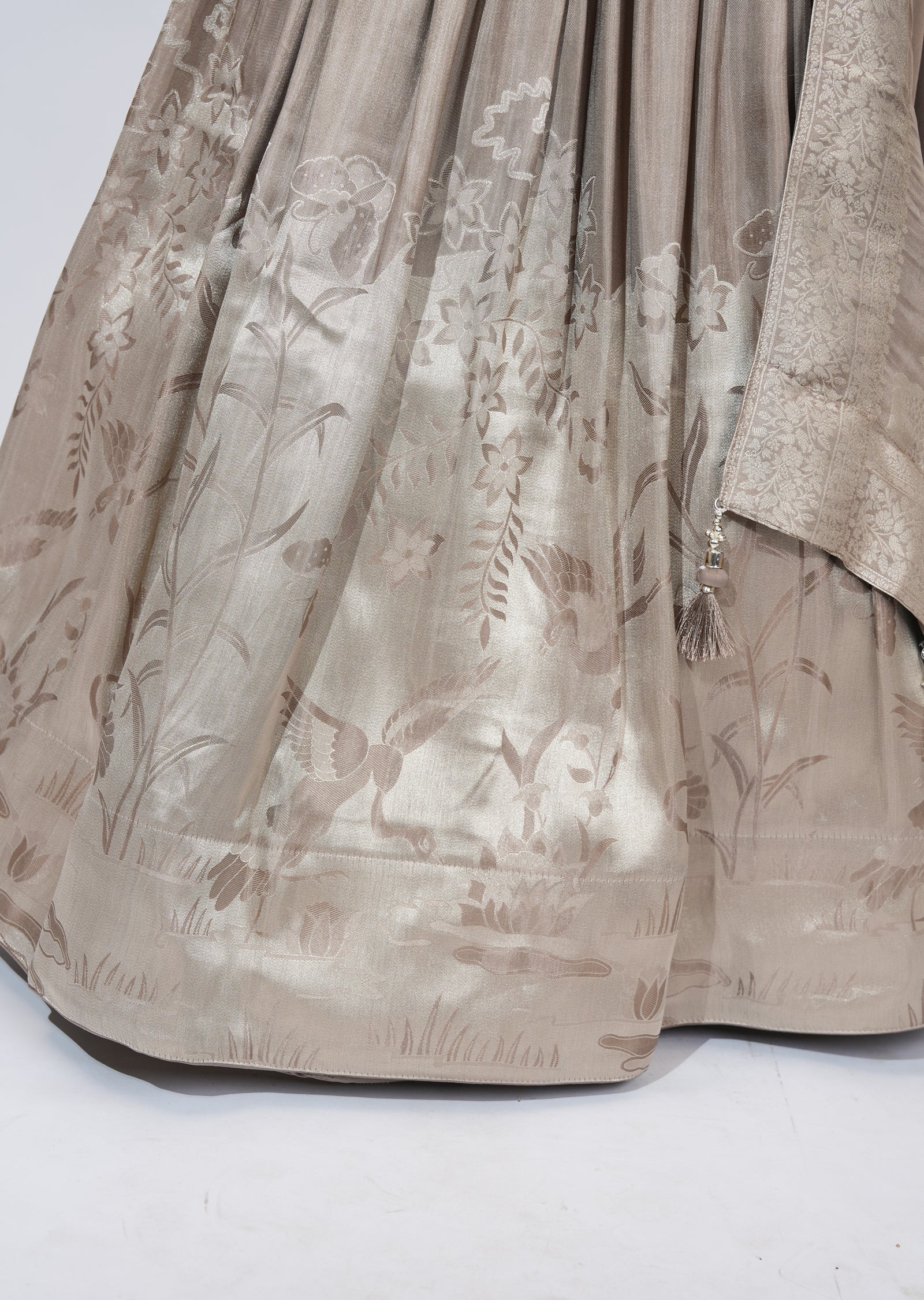 Mouse Tissue Lehenga Set