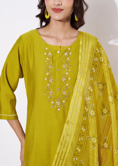 Mustard Gold Straight cut suit