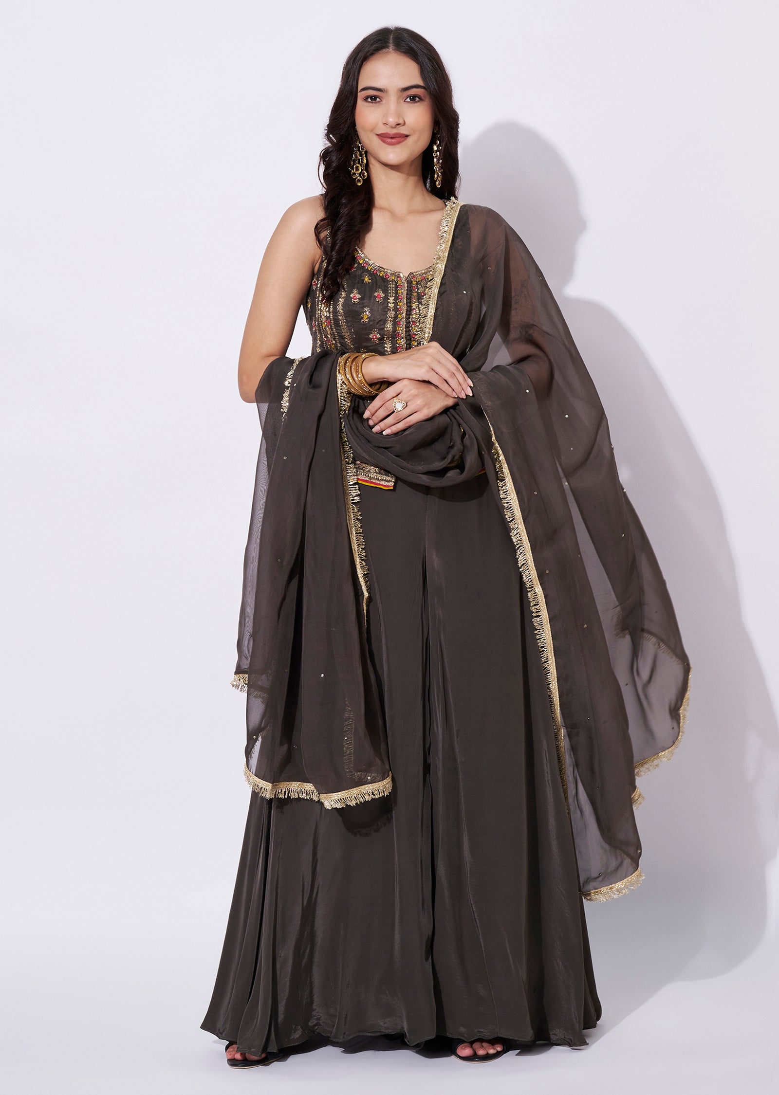 Mouse Silk Sharara Set