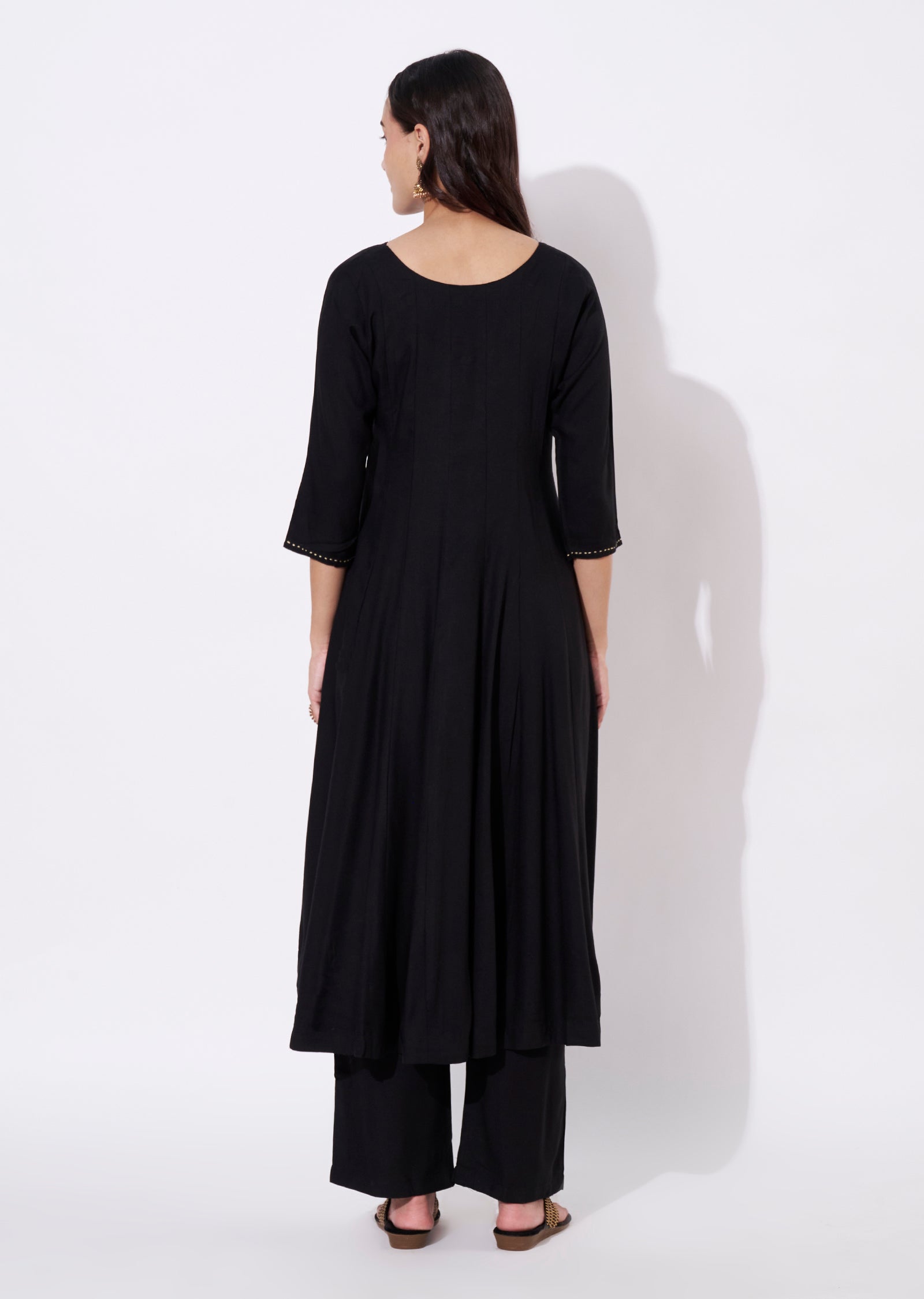 Black Reyon Anarkali Suit