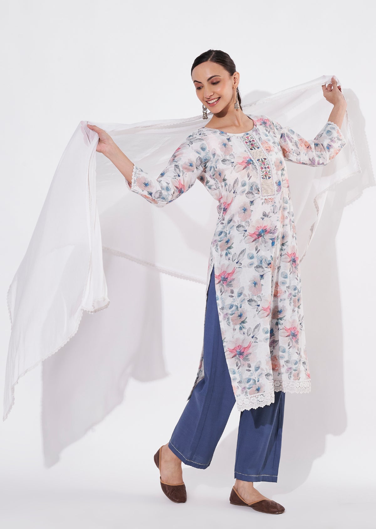 Fawn Cotton Straight cut suit