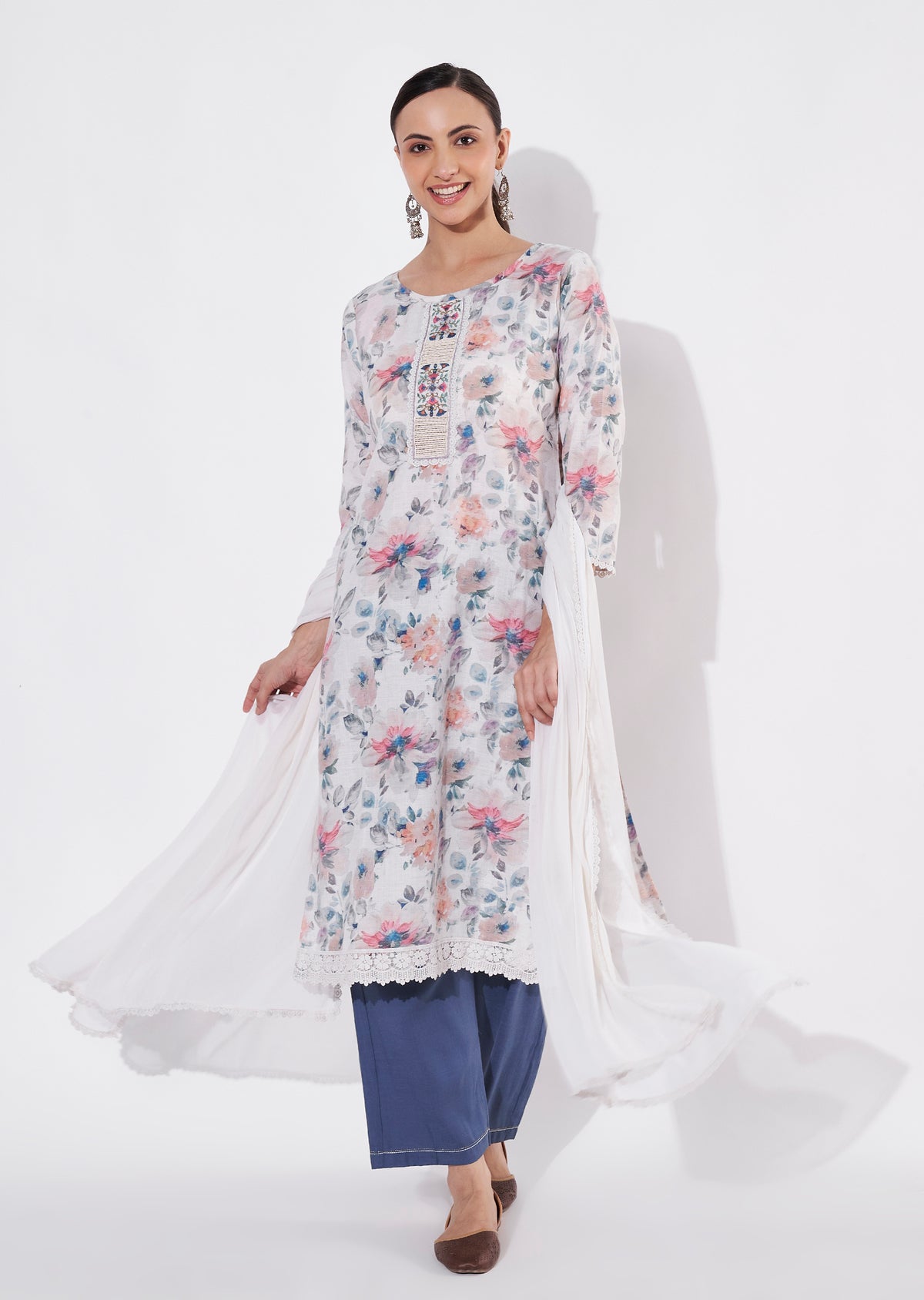 Fawn Cotton Straight cut suit