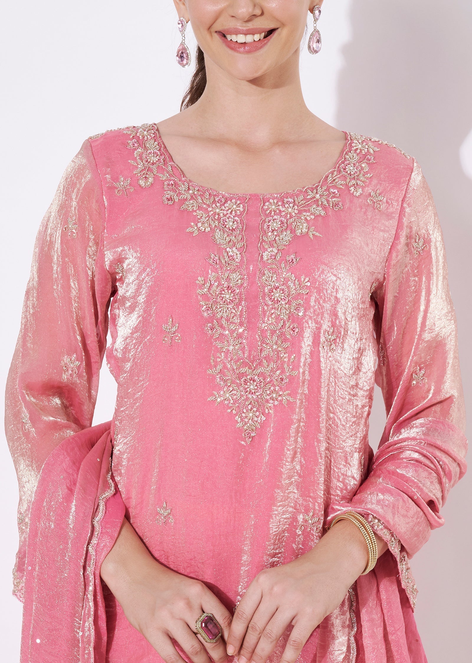 Light Pink Sharara Set