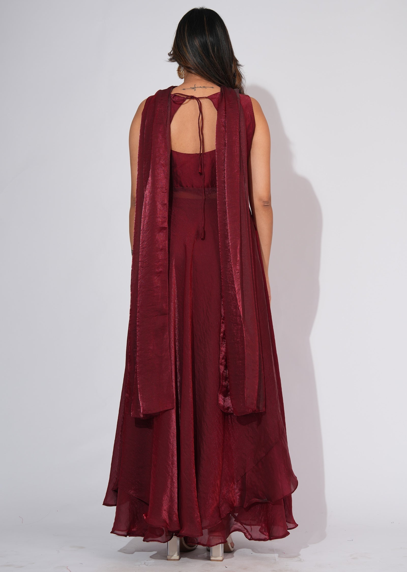 Maroon Anarkali Suit