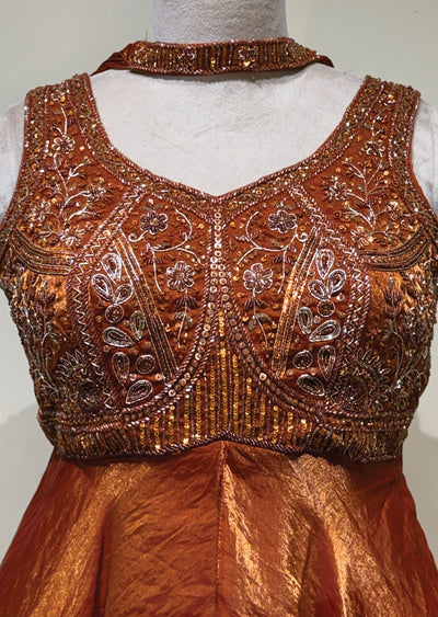 Rust Sharara Set