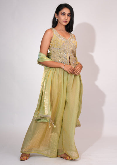 Beige Sharara Set