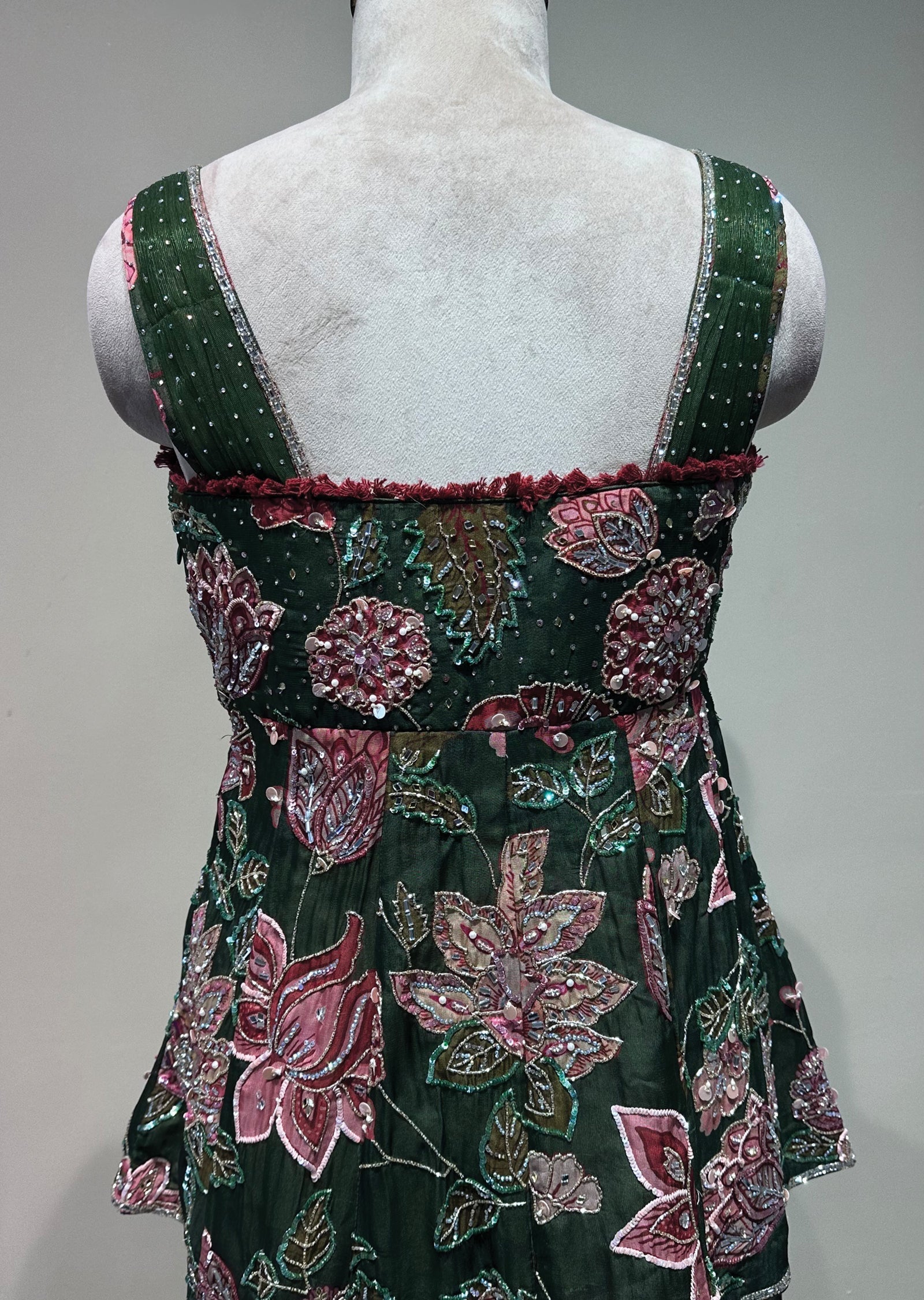 Mehndi Green Georgette Sharara Set