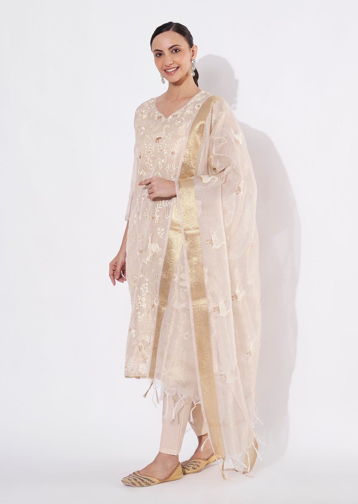 Gold Kota Straight cut suit