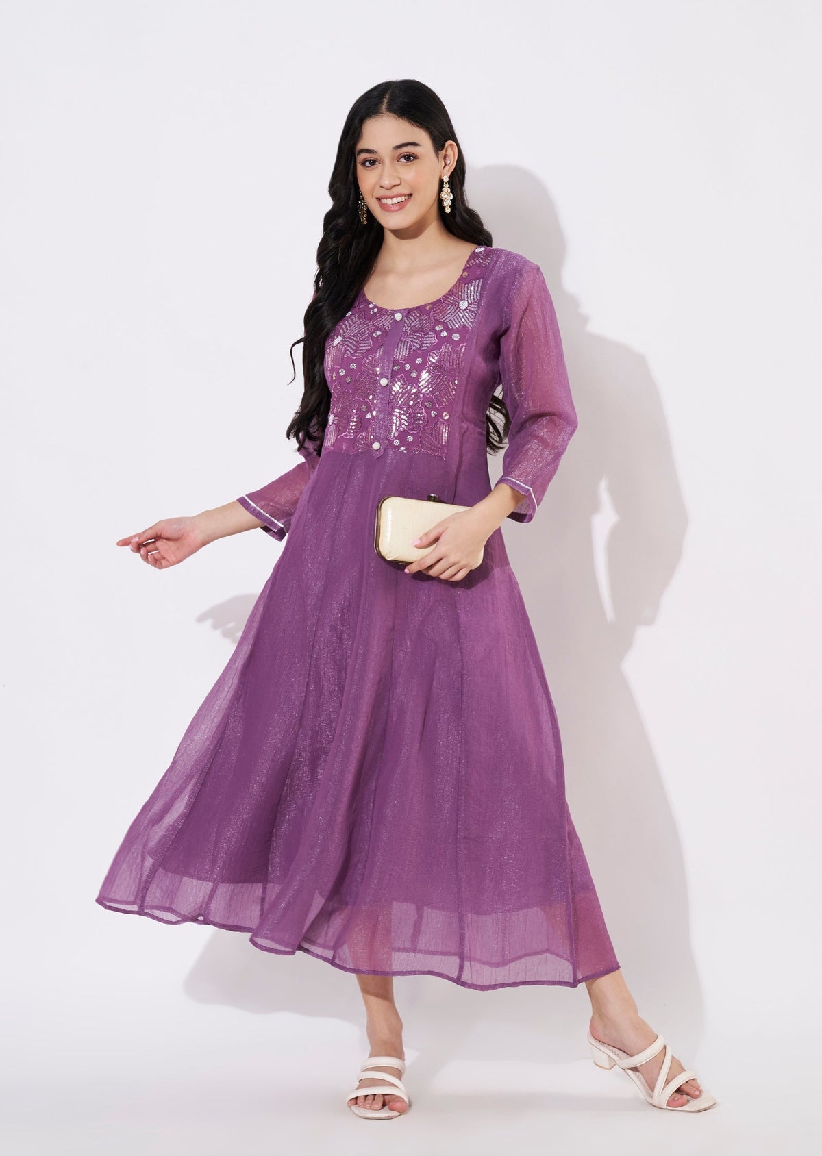 Purple Salsa Frock style kurti